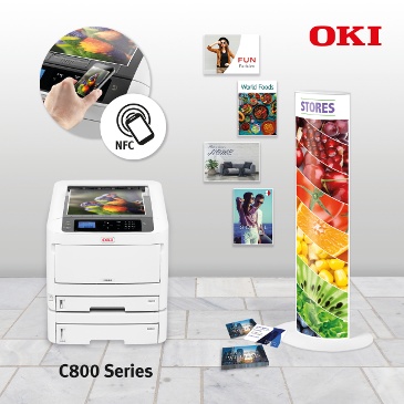 OKI lanza la nueva Serie C800 de impresoras de color A3 ultra-compactas