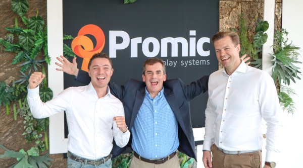 Rick van den Wildenberg (Founder/CSO Promic B.V.), John Bruellmann (CEO Sign-Zone LLC), Jim Oud (CEO Promic B.V.)