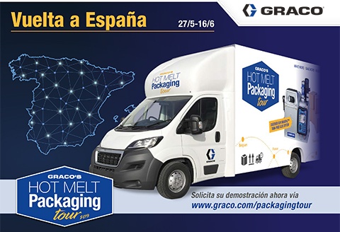 Controlpack muestra las últimas innovaciones en pegado de cajas y estuches de cartón en una gira por España