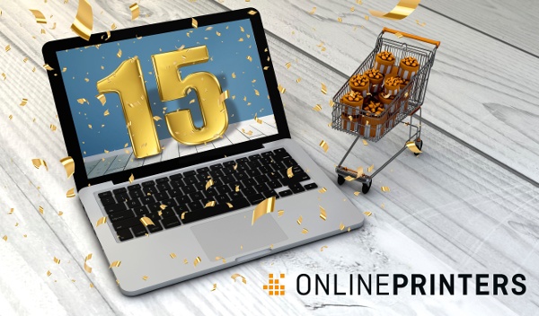 Onlineprinters celebra 15 años de comercio electrónico