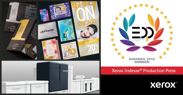 Xerox Iridesse obtiene un importante galardón en los Premios de la Asociación Europea de Impresoras Digitales