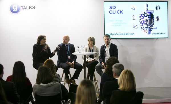 De derecha a izquierda, Álex Brossa, Yvonne Ferrer, Josep Isart y Debora Alasraki en Graphispag 2019