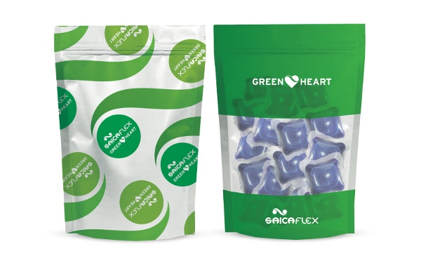 Saica Flex lleva al mercado el primer envase para pastillas de detergente con un 45% de plástico reciclado