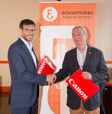 Canon firma un acuerdo con el Colegio de Economistas de Las Palmas para promover la transformación digital entre sus asociados
