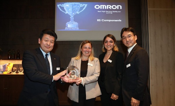 RS Components gana el premio de Omron al mejor distribuidor