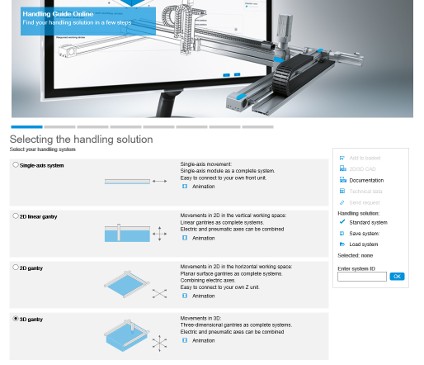 Festo lanza Handling Guide Online, un sistema de manipulación de rápida instalación