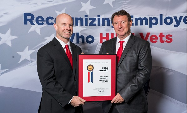 Proseal America awarded for dedication to armed forces veteran recruitment