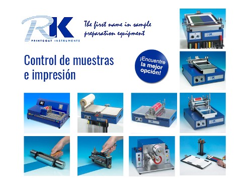 Un instrumento de RK Print para controlar cada recubrimiento o aplicación
