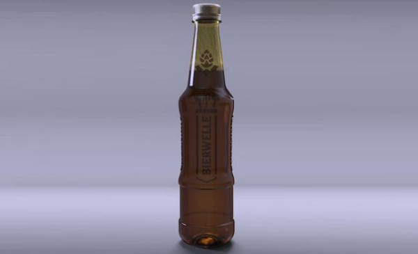 Una elegante botella de PET para la cerveza artesanal