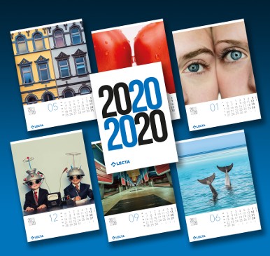 Lecta propone un original juego de imágenes duales en su calendario 2020