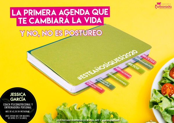 Alborada presenta #ESTEAÑOSÍQUESÍ2020, un libro-agenda sostenible y saludable