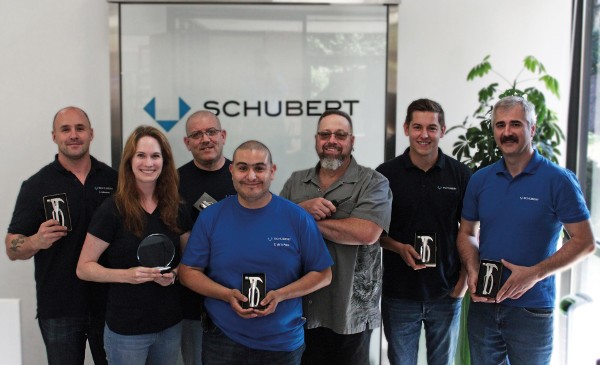 Service employees of Schubert North America recognized in new implemented award program