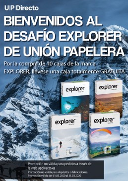 Unión Papelera lanza una promoción con Explorer