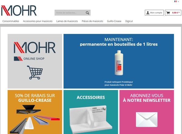 Nuevo diseño y funciones mejoradas de la tienda web de MOHR