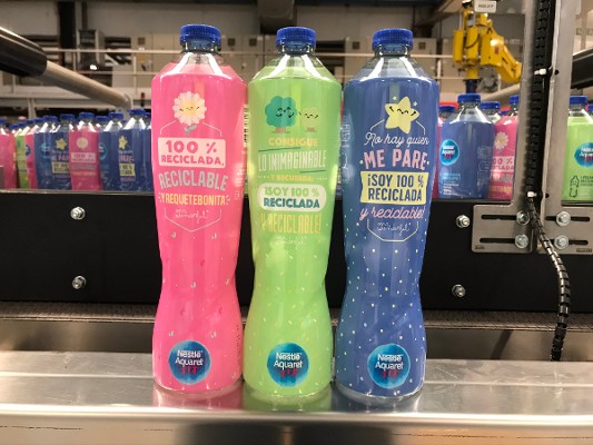 Nestlé Aquarel lanza su primera botella de agua fabricada con plástico 100% ya reciclado y reciclable