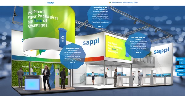Sappi, líder del mercado y de innovación, despierta un gran interés en la interpack virtual