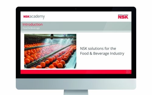 NSK academy incorpora el módulo de formación online para aplicaciones del sector de alimentación y bebidas