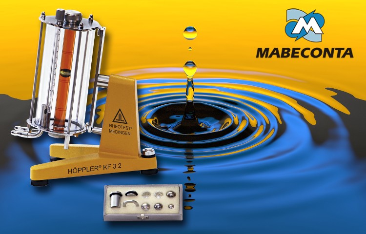 Mabeconta presenta el Viscosímetro de bola MABECONTA Höppler® KF 3.2