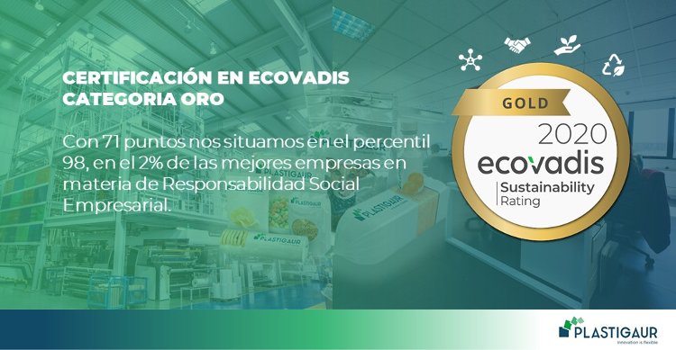 Plastigaur recibe la categor&iacute;a ORO en EcoVadis