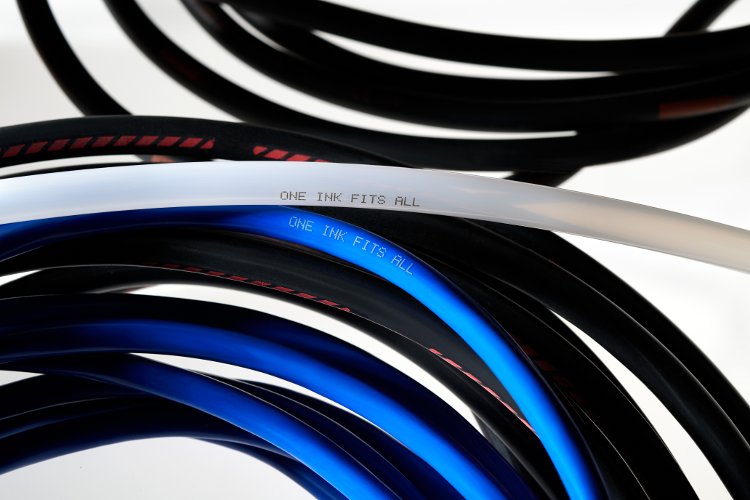 Inks and brackets make coding extruded products easier and safer