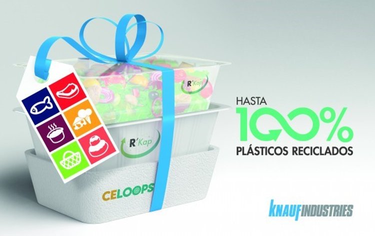 Knauf Industries lanza R’KAP® y CELOOPS®, nuevos materiales fabricados al 100% con plástico reciclado