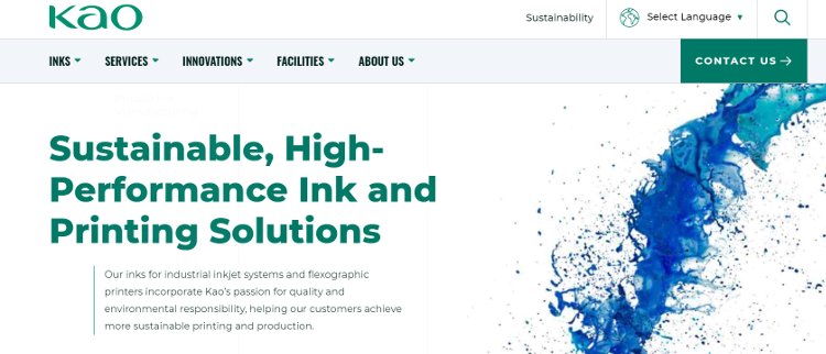 Kao lanza una nueva p&aacute;gina Web internacional para tintas industriales de impresi&oacute;n y servicios
