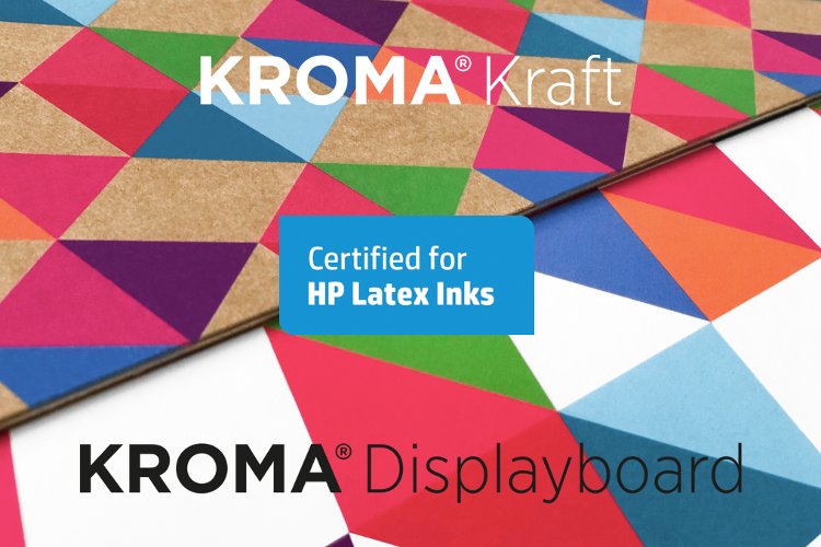 Pantalla KROMA® y KROMA® Kraft: Certificados para la serie de impresoras HP Latex R