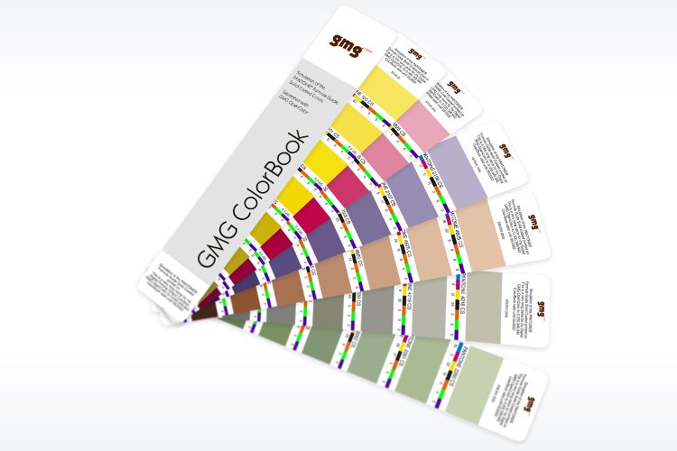 GMG ColorBook is your personalized communicator for digitally-printed Pantone® Color simulations on your digital press