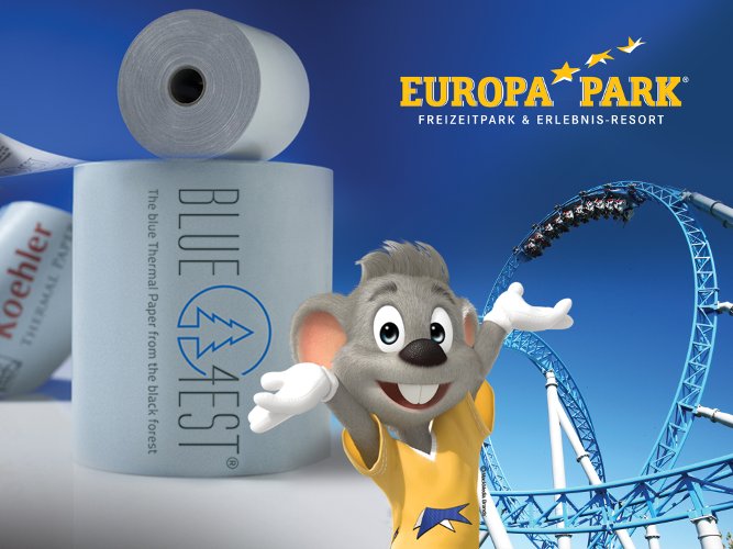 El Europa‐Park, el más grande parque de diversiones de Alemania, apuesta por el papel térmico Blue4est® de Koehler Paper