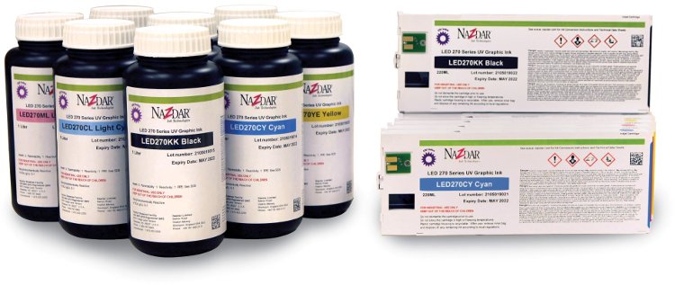 Nazdar Ink Technologies has announced the global availability of the 270 Series of UV-LED inks