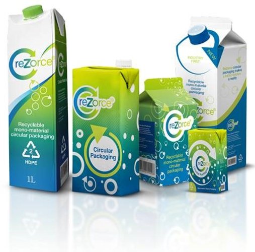 El nuevo envasado circular, ReZorce® tiene un menor impacto medioambiental que el cartón para envasar líquidos (LPB)