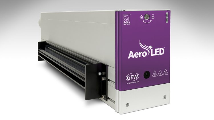 GEW presenta un sistema de curado UV LED totalmente refrigerado por aire