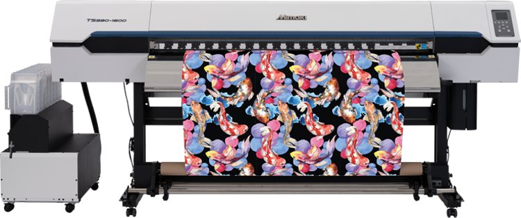 La solución más reciente de Mimaki para el mercado textil es la TS330-1600, una impresora inkjet de sublimación