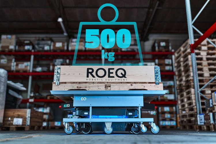 Nueva solución de ROEQ para duplicar la carga útil del robot móvil autónomo más popular de MiR