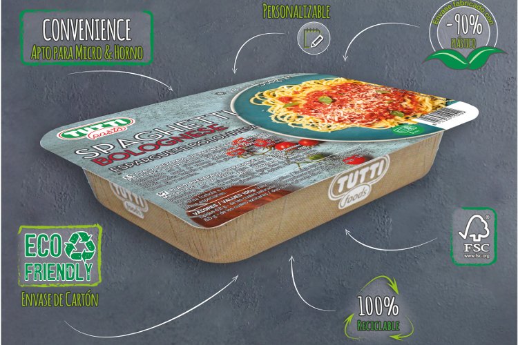 Tutti Pasta reduce en un 90% el uso del pl&aacute;stico en sus envases