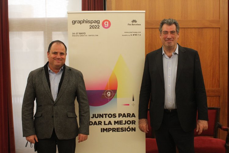 Xavier Armengou, director general de Roland DG Iberia y Presidente Graphispag y Josep Alcaraz, Director Graphispag