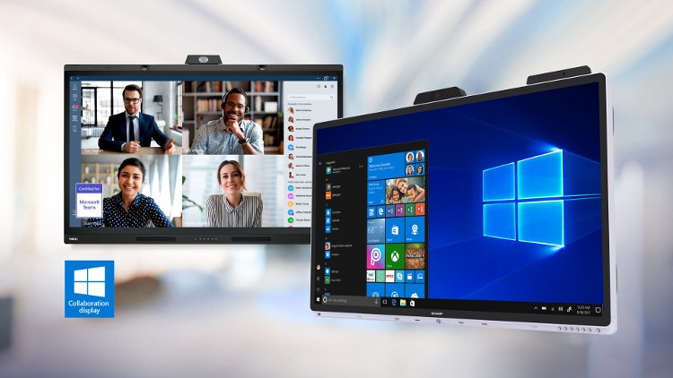 SHARP/NEC añade un modelo de 55” a su gama de pantallas interactivas certificadas por Microsoft para entornos Office 365