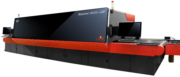Award-Winning EFI Nozomi 18000+ LED Single-pass Printer for Display Graphics Commercially Available