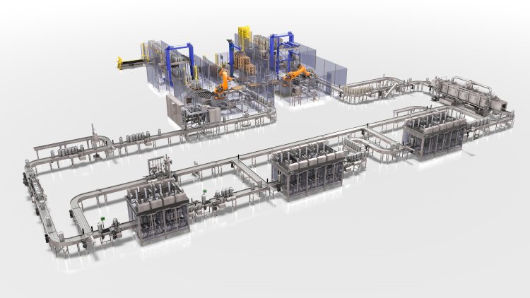The fully automatic Transversal kegging line from KHS for greater line efficiency