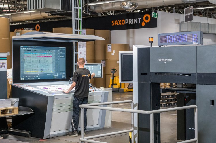 La imprenta online Saxoprint produce de forma casi autónoma con las soluciones de Heidelberg