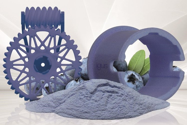 El material azul para la impresión SLS de igus garantiza una mayor seguridad alimentaria