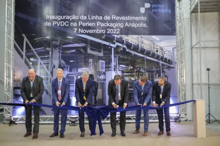 Perlen Packaging celebrates the opening of the new coating line in Anápolis, Brazil
