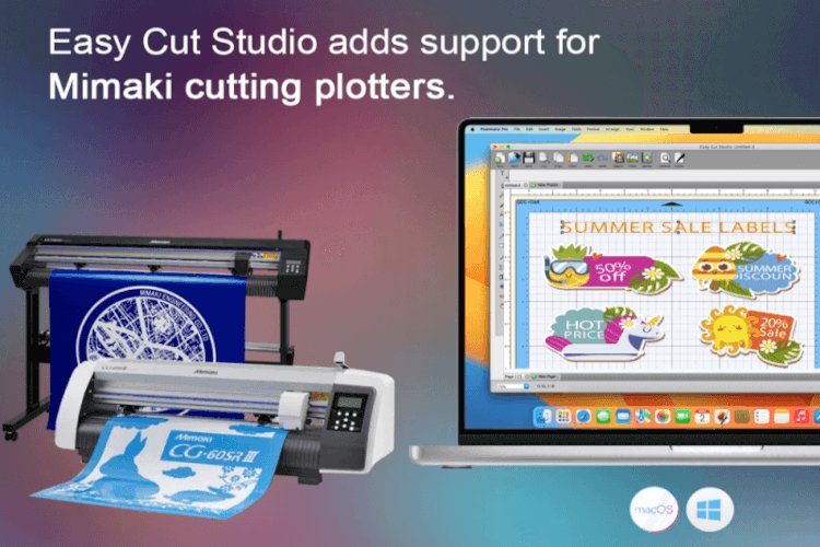 Easy Cut Studio adds support for Mimaki cutting plotters
