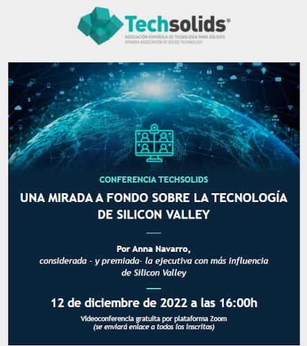 Conferencia Techsolids de Anna Navarro, la ejecutiva más influyente en Silicon Valley