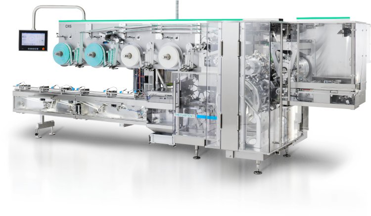 La máquina modular de envasado de alto rendimiento CHS se ha desarrollado específicamente para el envasado respetuoso de productos de chocolate. © Theegarten-Pactec