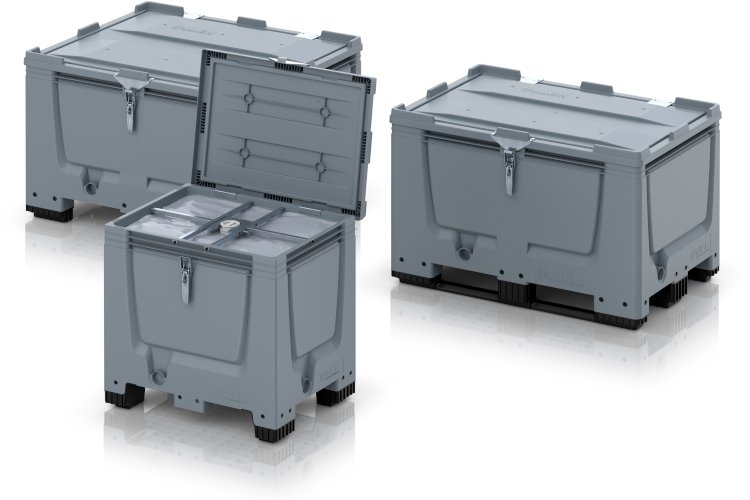 Las cajas reutilizables incorporan bolsas internas recambiables. (Imagen: Auer Packaging)