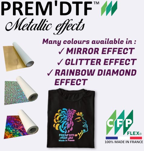 CFP FLEX launches transparent and special effects DTF Films 100% Made in France