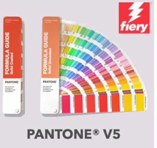 Fiery cuenta con nuevas bibliotecas PANTONE® Formula Guide V5 para usuarios de impresoras de hojas sueltas