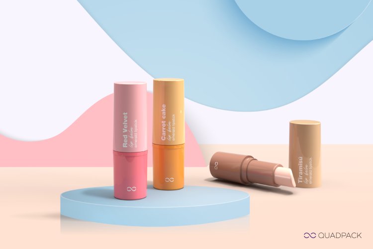 El nuevo l&aacute;piz de labios monomaterial de Quadpack ofrece un rendimiento elevado con un dise&ntilde;o limpio y minimalista