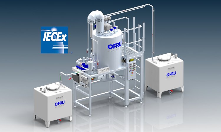 Los equipos de reciclaje de disolventes de OFRU reciben la certificación IECEx